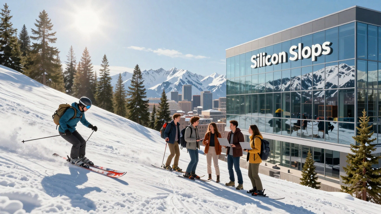 Skier and tech workers balancing outdoor life and urban work in Utah