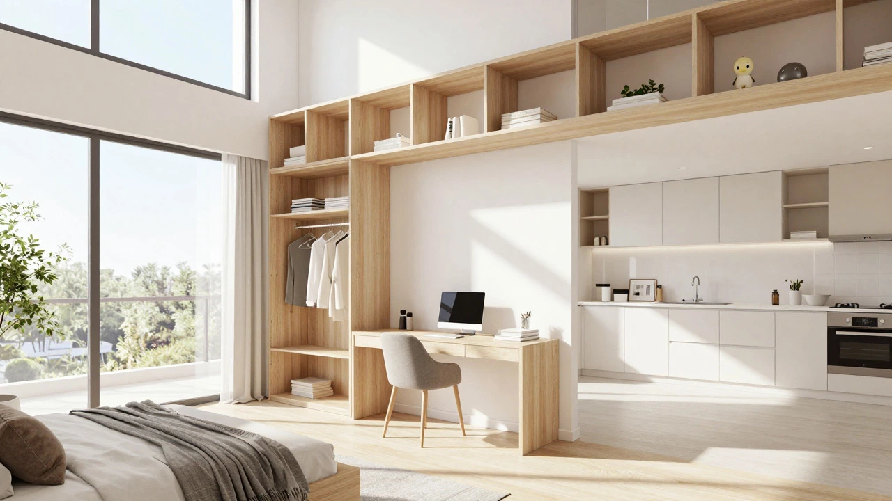 Sunlit modern 2BHK with high ceilings and distinct rooms